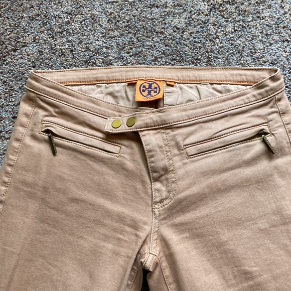 Tory Burch Riding Pants Women's Size 28 Low Rise Skinny Stretch Zip Pocket Brown - Picture 4 of 9